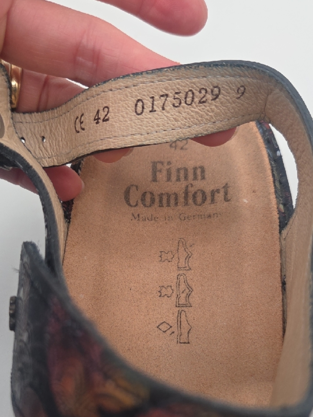 Finn Comfort Gomera's Irpino Darkblue Strappy Comfort Sandals 10.5 - Picture 6 of 10